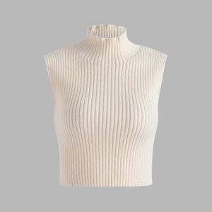 Knit sweater tank top